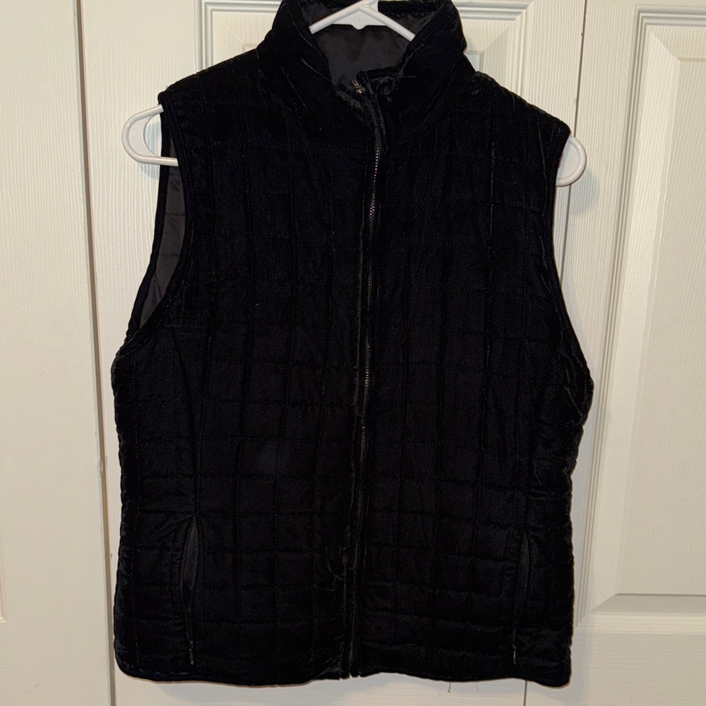 Black Quilted Vest
